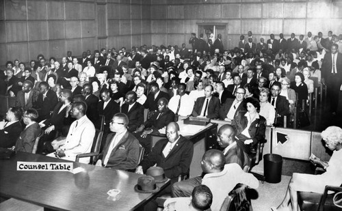 Crowded court at Black Muslim trial