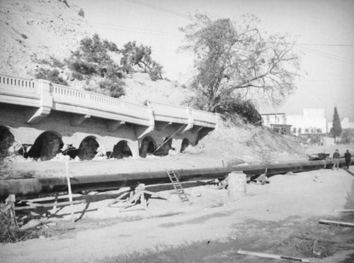 Riverside Drive in pieces after the Elysian Park landslide