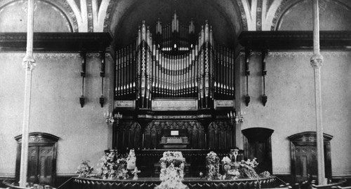 Presbyterian Church, view of organ