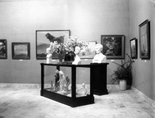 Sculptures displayed at exhibition