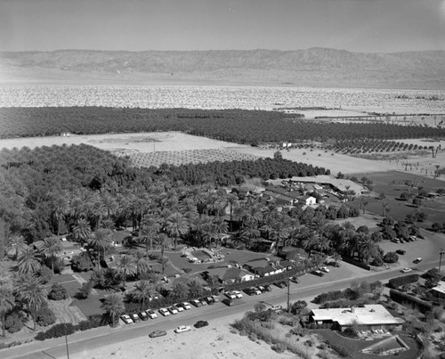 Wonder Palms Hotel, Rancho Mirage, looking north