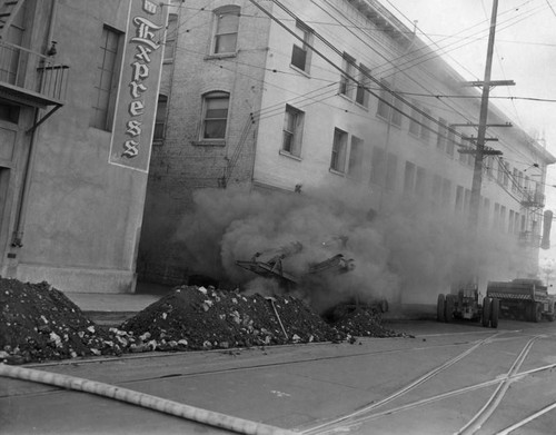 Gas main break near Evening Herald and Express perils hundreds