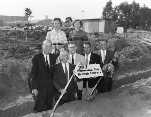 Groundbreaking ceremony at Panorama City Branch