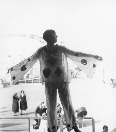 Woman showing costume in Ocean Park