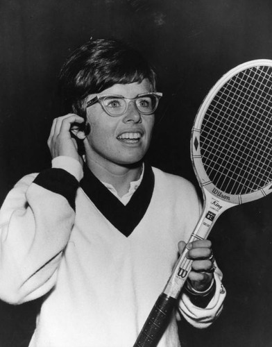 Tennis player Billie Jean King