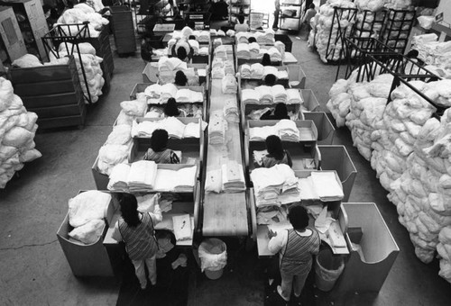 Folding room, Dy-Dee Diaper Service — Calisphere