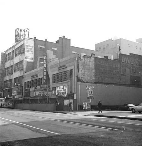 Exterior of the Burbank Theatre