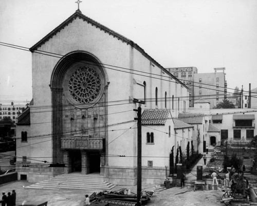 Construction work at St. Paul's Cathedral