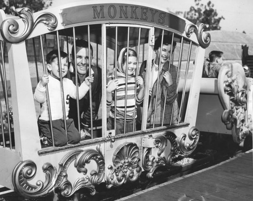 Shirley Temple and family visit Disneyland