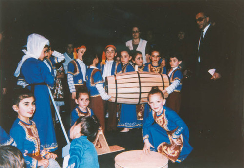 Young Armenian folk dancers