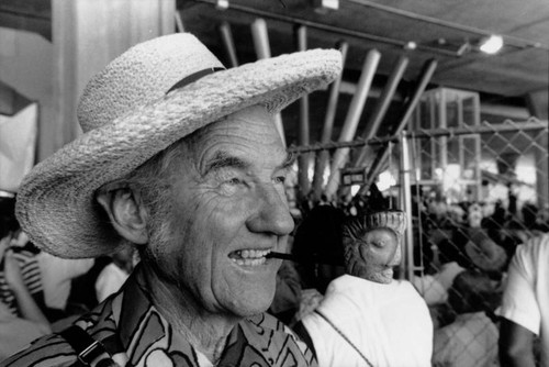 Smiling man at Green Line opening