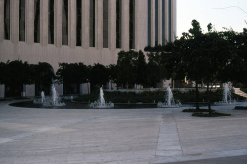 Office complex courtyard