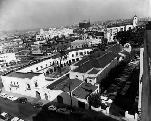 View of Plaza Church and the surrounding area