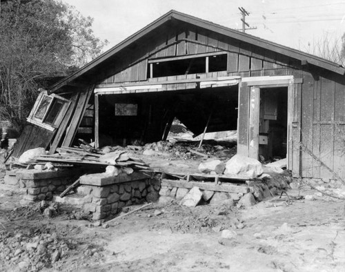 Home gutted by flooding