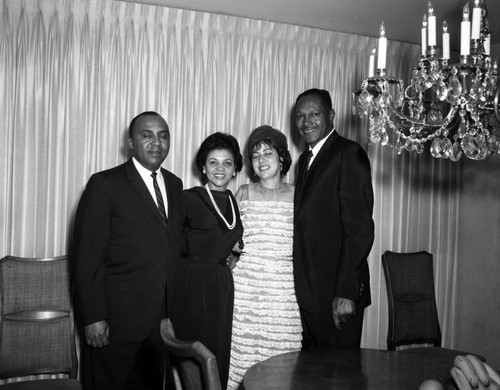 Councilman Tom Bradley at a party