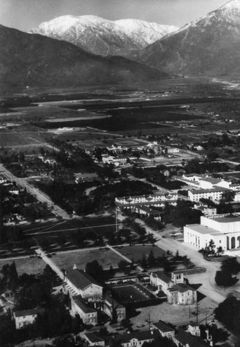 Claremont, aerial view