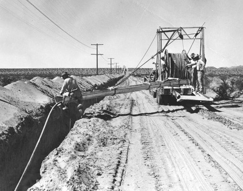 Coaxial cable goes underground