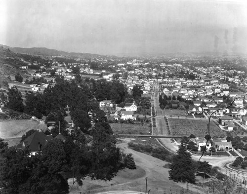 Looking east from Laurel Canyon and Selma