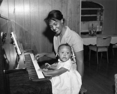 Unidentified African American family at home