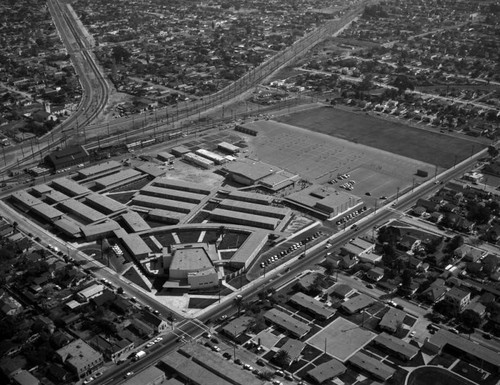 Edwin Markham Junior High, 104th Street, looking southeast