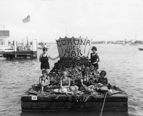 Corona del Mar barge float