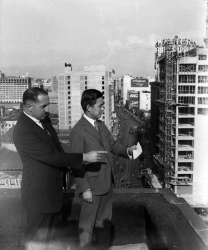 L.A. Chamber of Commerce Building rooftop, view 1