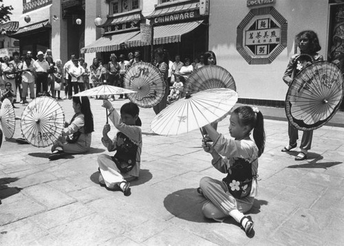 Young entertainers at Chinatown's 50th Anniversary celebration