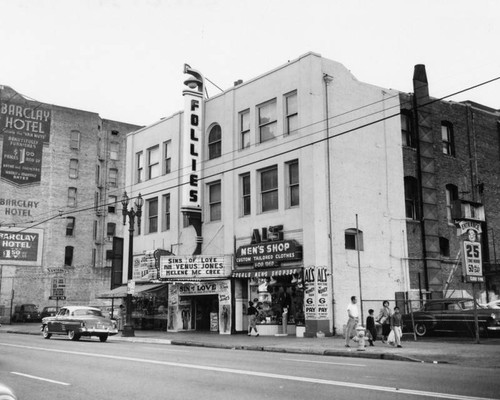 Vertical sign, Follies Theater