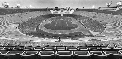 Football game at the Coliseum