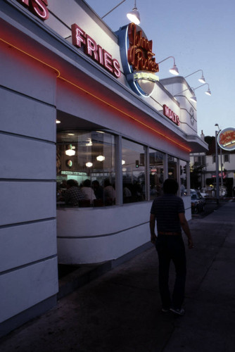 Johnny Rocket's at sunset