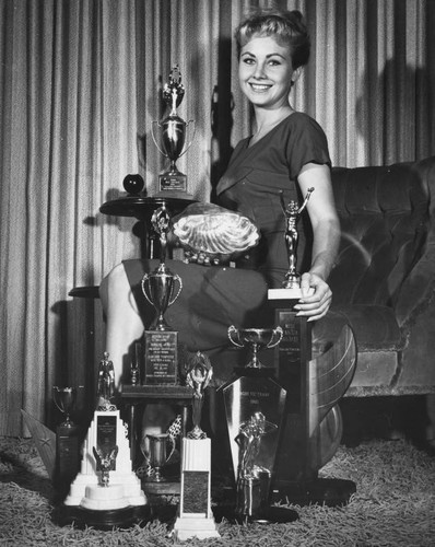 Miss Tompkins and her trophies