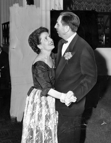 Walt and Lillian Disney dance at Hollywood party