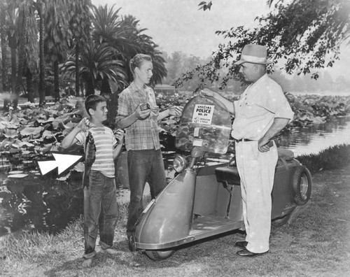 Illegal fishing at Echo Park lake