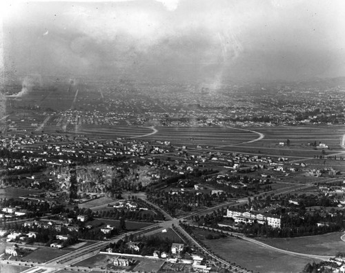 Aerial view of Beverly Hills