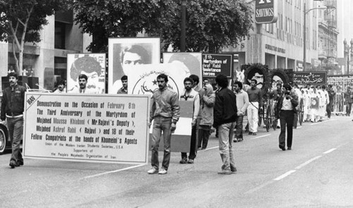 Iranian demonstration in Downtown L.A