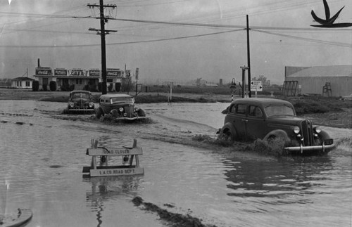 Flooded Jefferson Boulevard