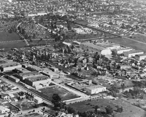 Famous Players-Lasky Studios aerial view