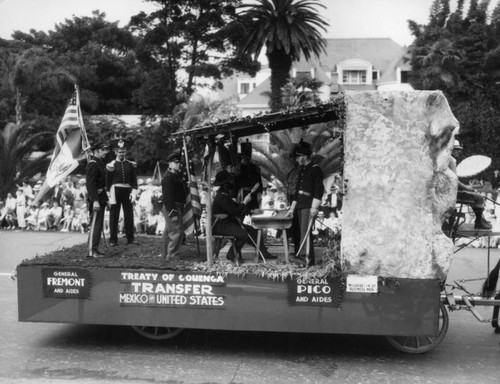 Treaty of Cahuenga, a parade float