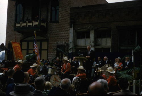 Plaza Fire House dedication