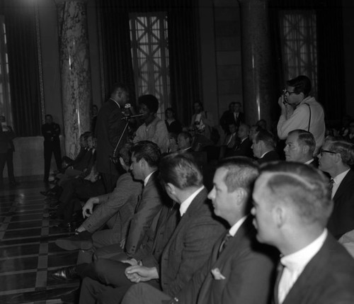 Councilman Tom Bradley at City Hall