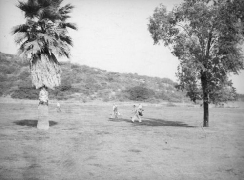 Playing golf at Annandale, Pasadena