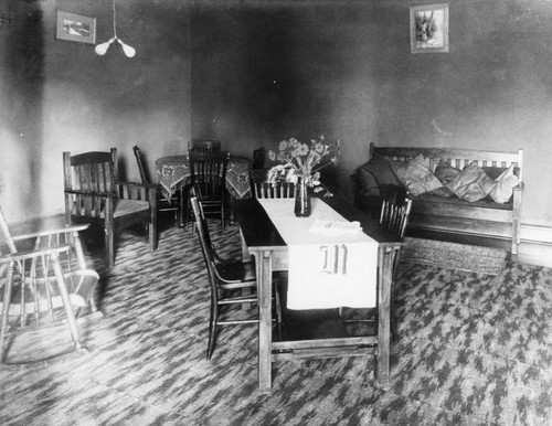 Sherman Institute Girls' sitting room