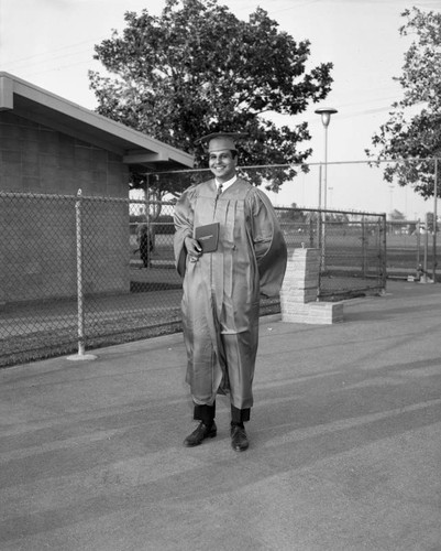 Leon Aubry, Jr. at graduation