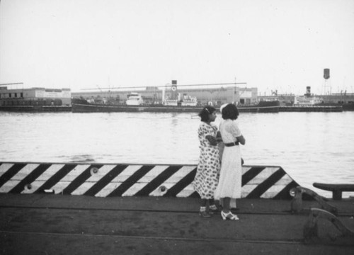 Watching the water in the L. A. Harbor