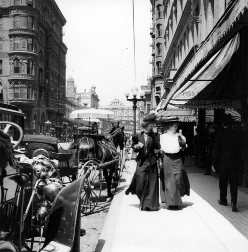 Spring Street near Main, early 1900s