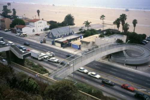 Pedestrian crossing, Pacific Coast Highway, Santa Monica