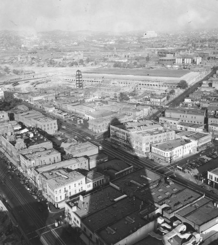 View from City Hall tower towards Union Station