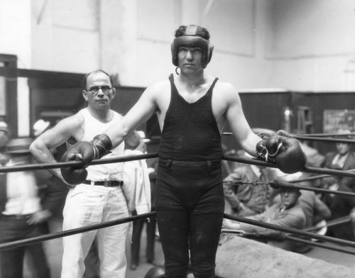 Dempsey at the gym