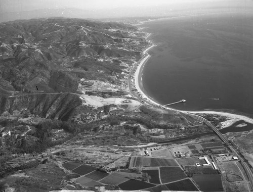 Malibu Coast, looking east, toward Palos Verdes