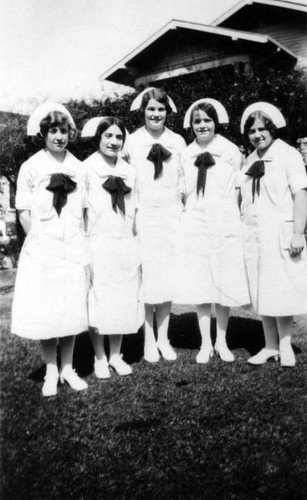 Student nurses, group photo